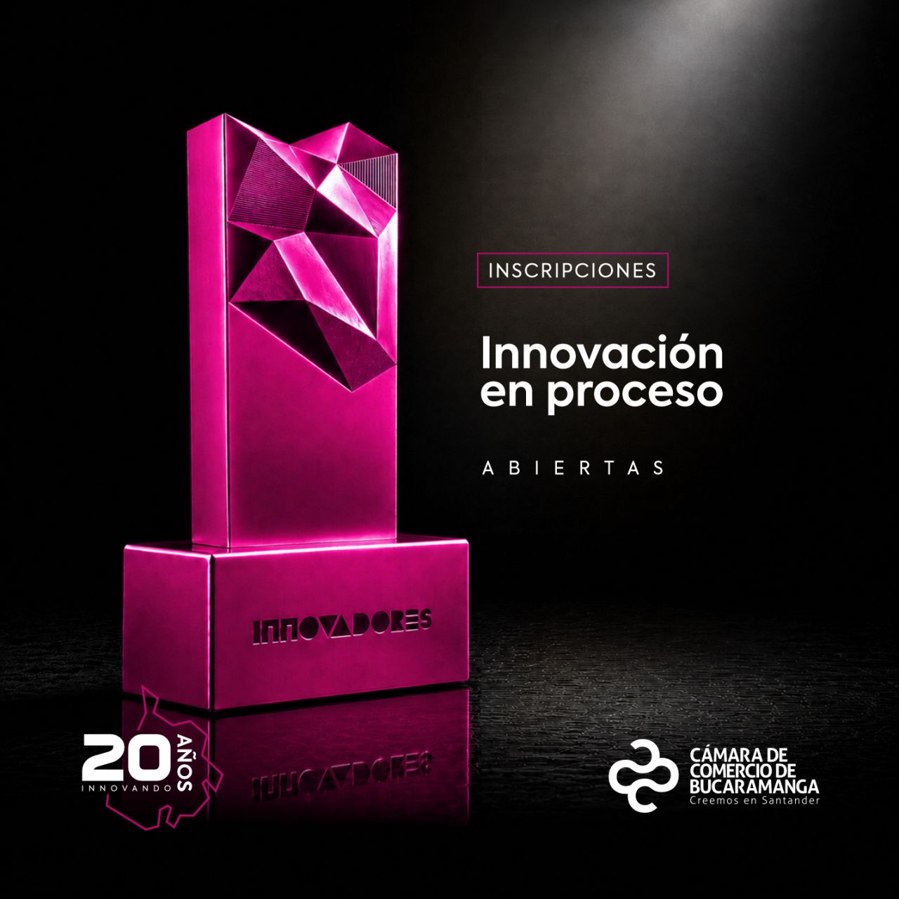 Premio Innovadores de Santander 2026 — Categoría Innovación en Proceso, Cámara de Comercio de Bucaramanga